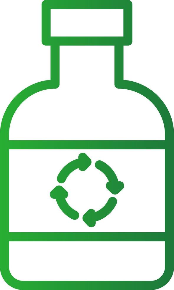 ecológico botella creativo icono diseño vector