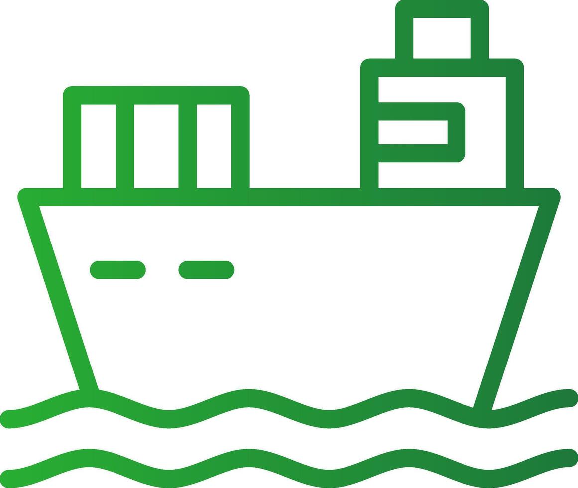 Cargo Ship Creative Icon Design vector