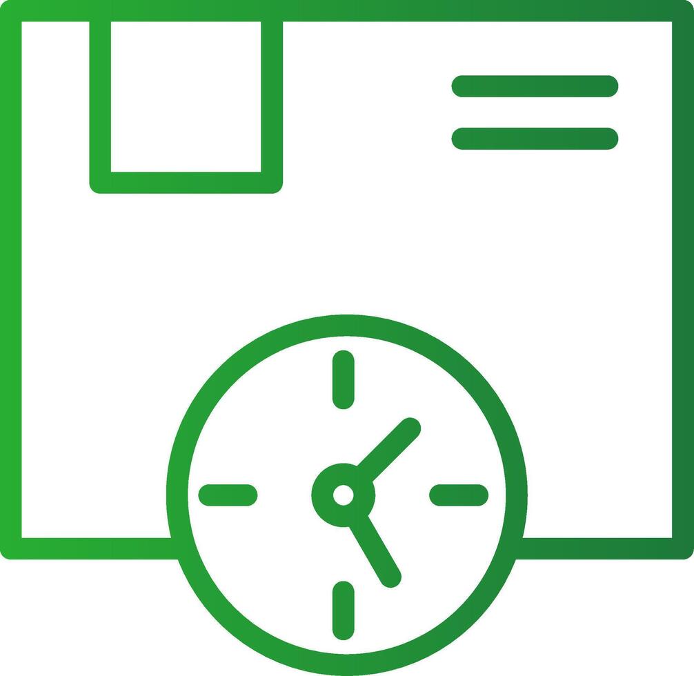 Delivery Time Creative Icon Design vector