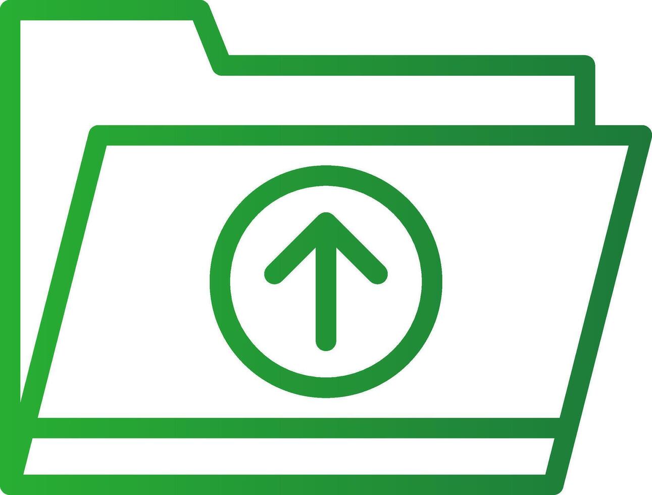 Upload Folder Creative Icon Design vector