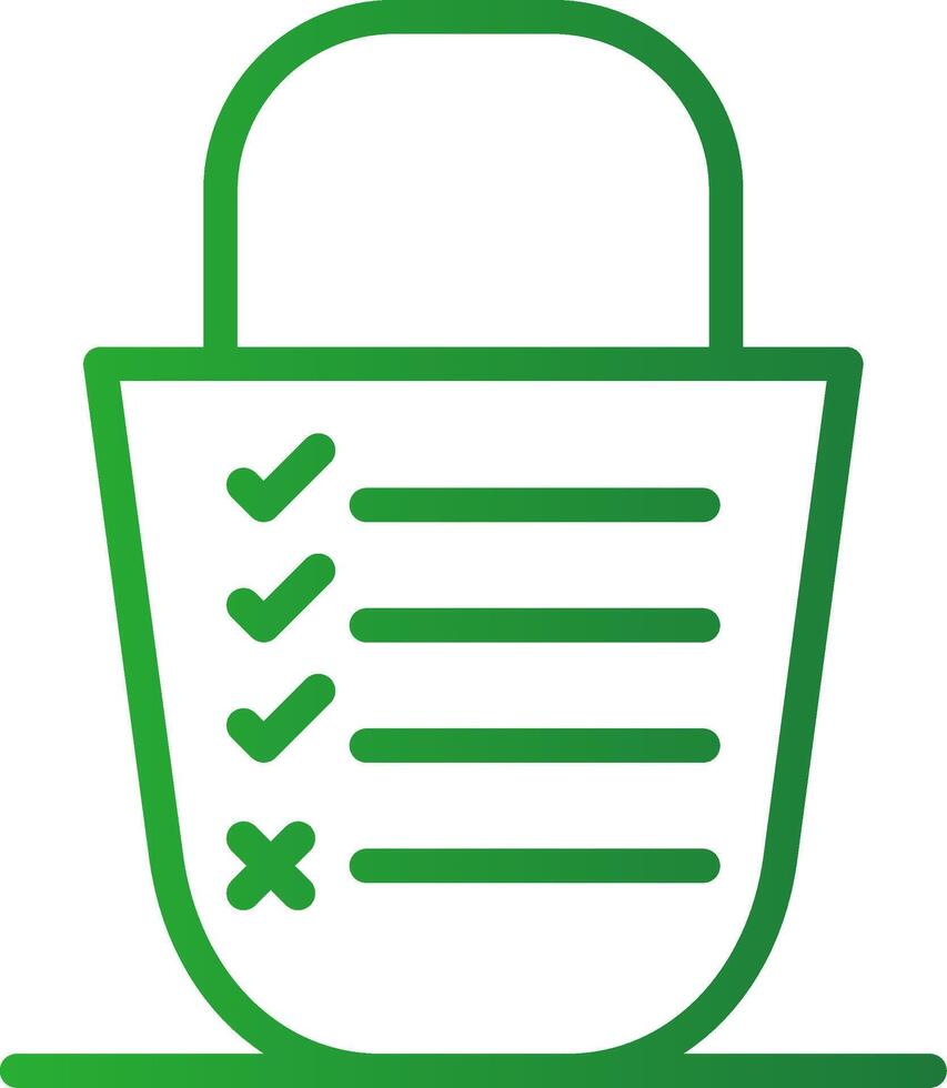 Bucket List Creative Icon Design vector