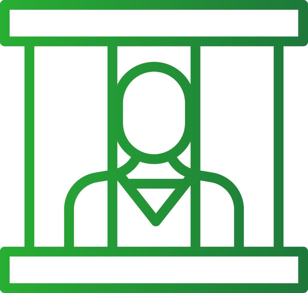 Prisoner Creative Icon Design vector