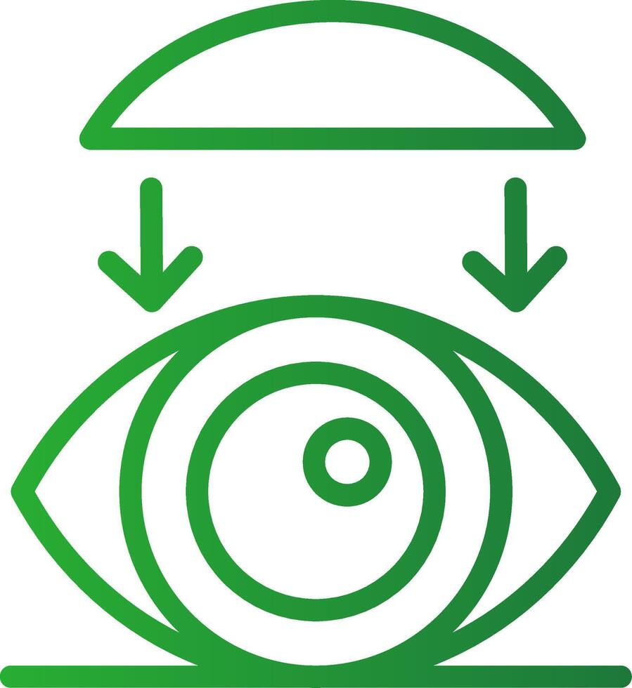 Rigid Contact Lenses Creative Icon Design vector