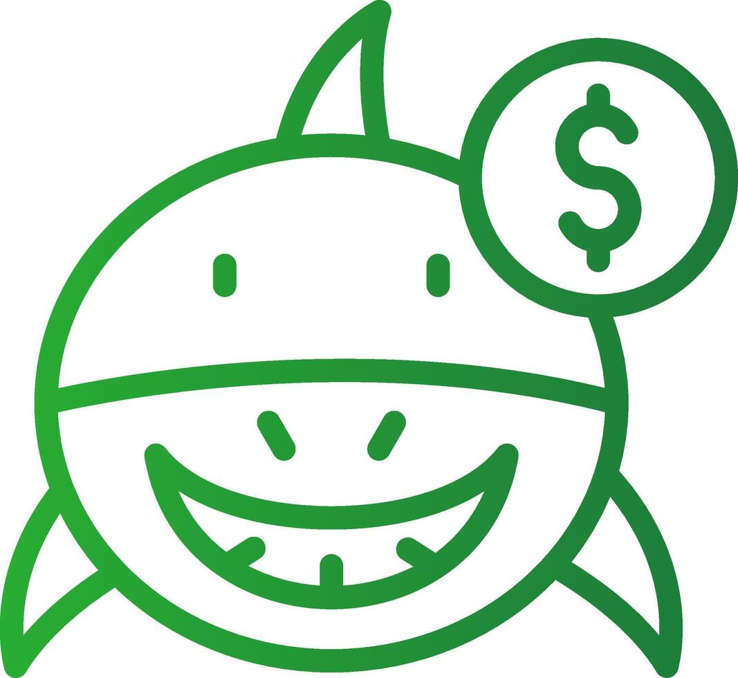 Loan Shark Creative Icon Design vector