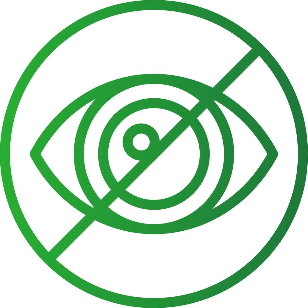 Legal Blindness Creative Icon Design vector