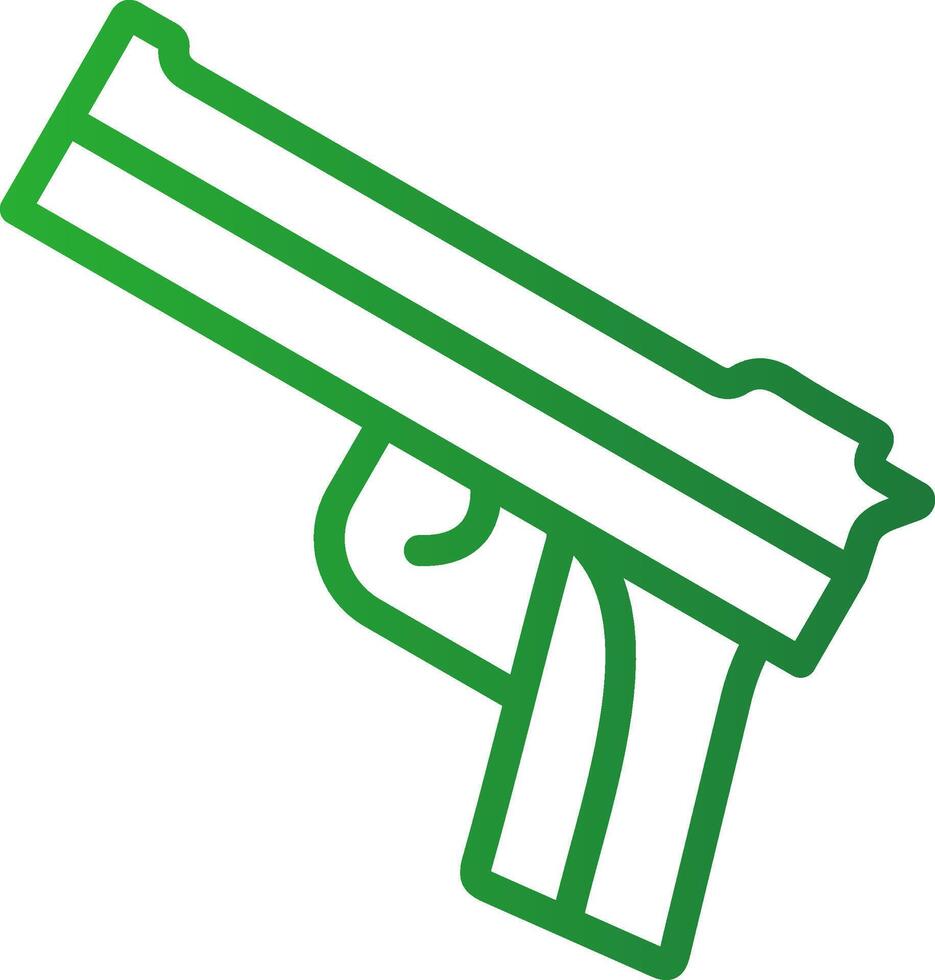 Police Gun Creative Icon Design vector