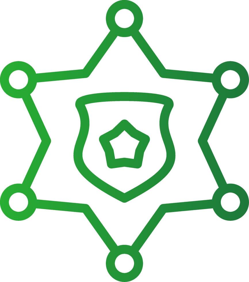 Sheriff Badge Creative Icon Design vector