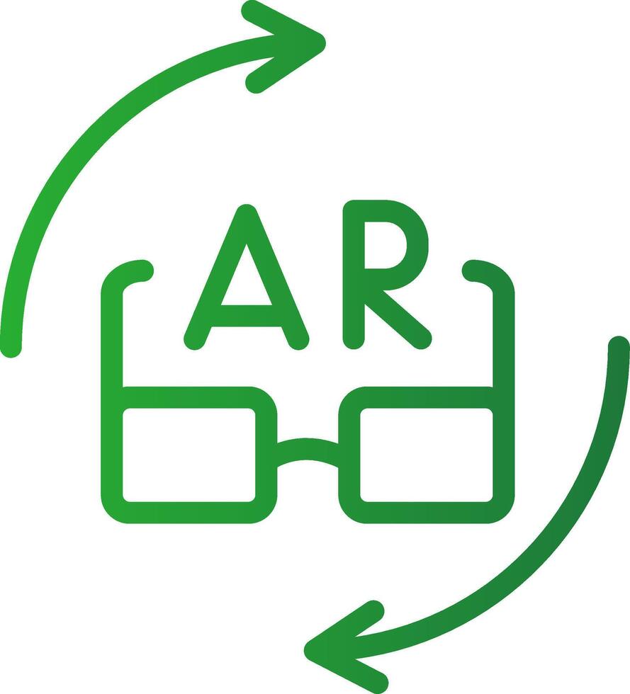 Ar Glasses Creative Icon Design vector