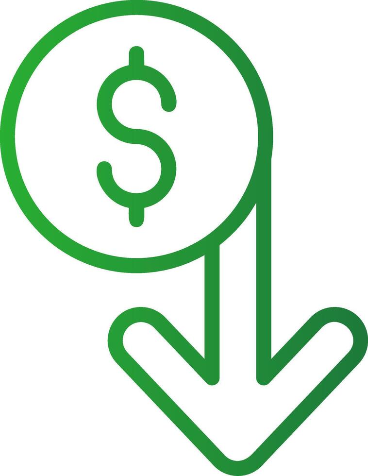 Capitalized Cost Reduction Creative Icon Design vector