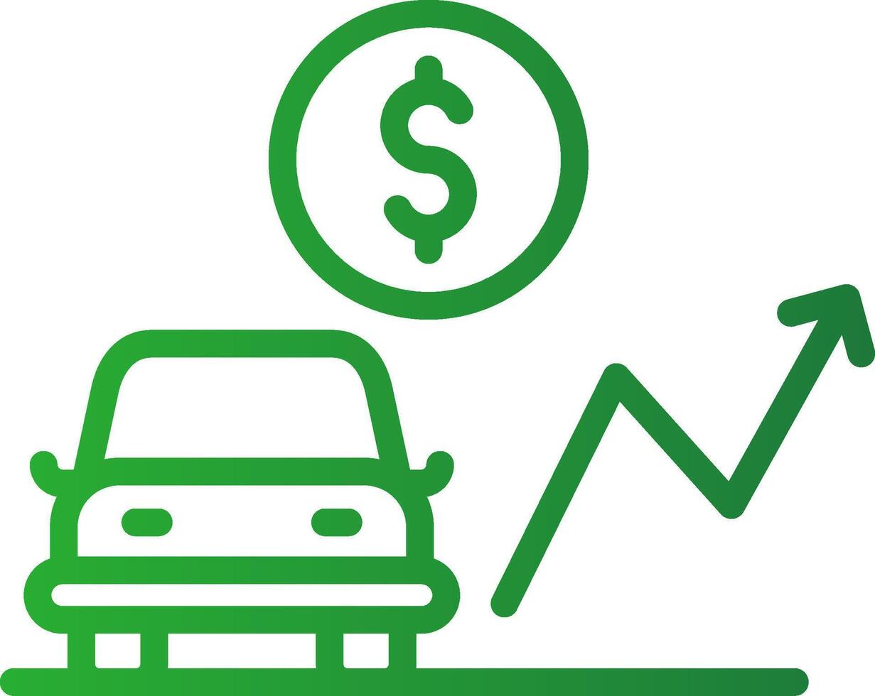 Car Loan Rates Creative Icon Design vector