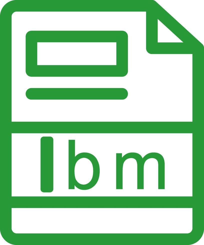 lbm Creative Icon Design vector