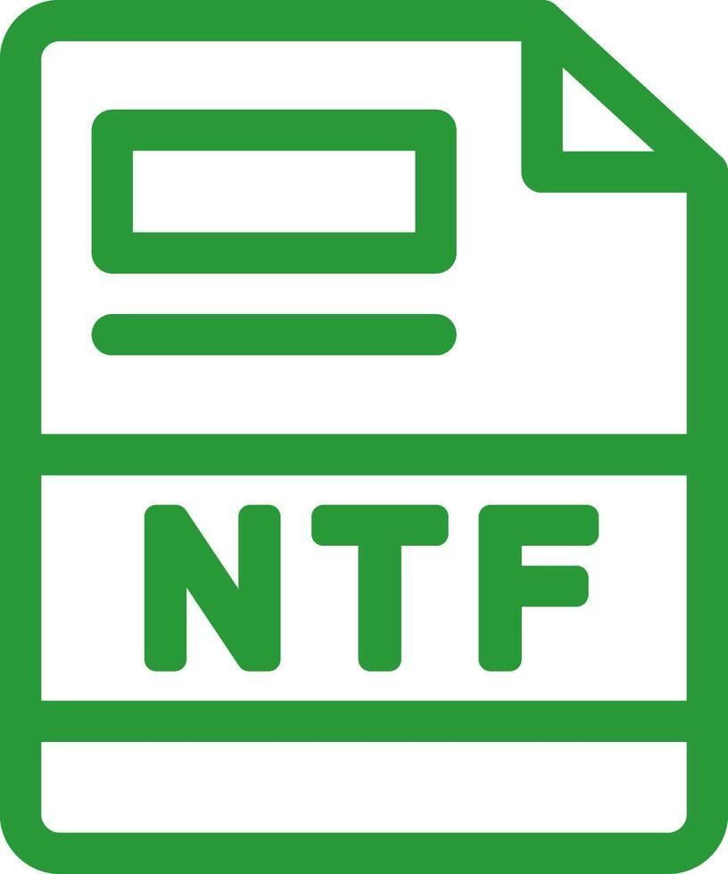 NTF Creative Icon Design vector