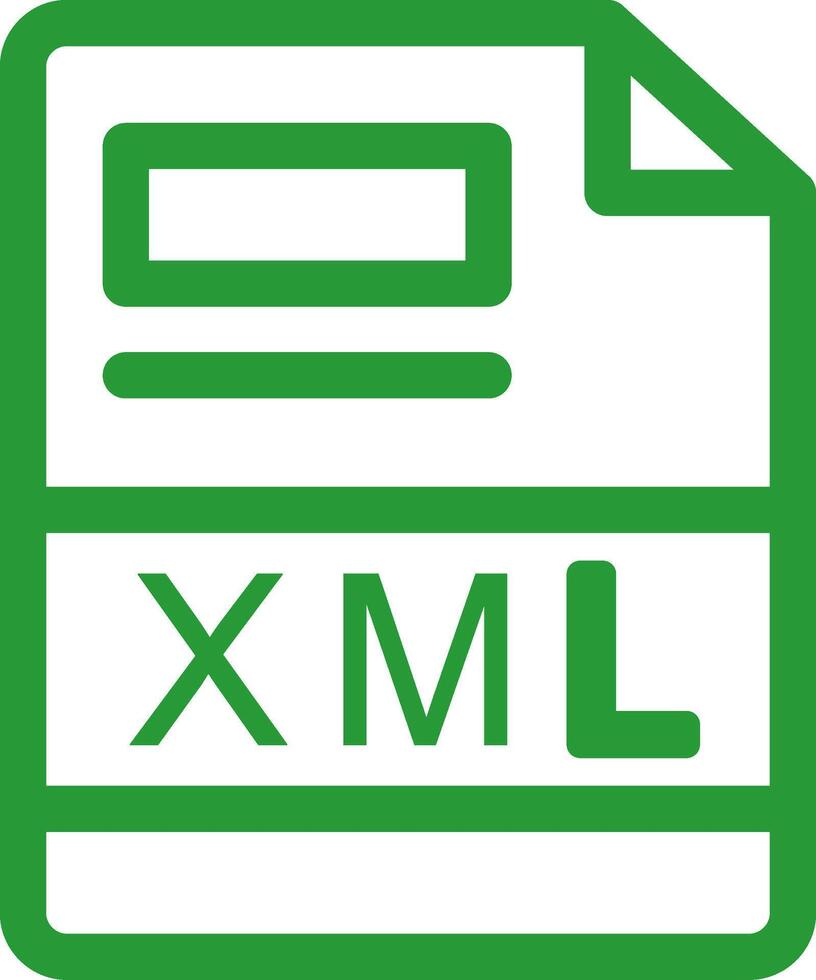 XML Creative Icon Design vector