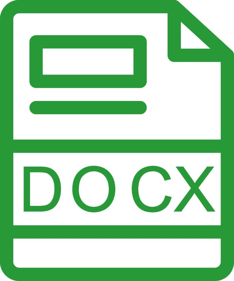 DOCX Creative Icon Design vector