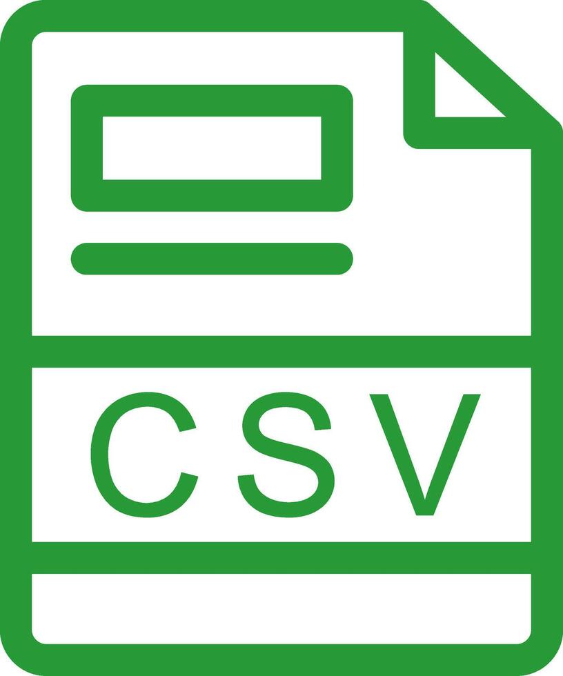 CSV Creative Icon Design vector