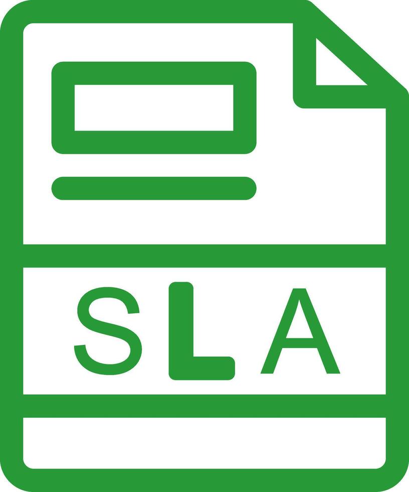 SLA Creative Icon Design vector