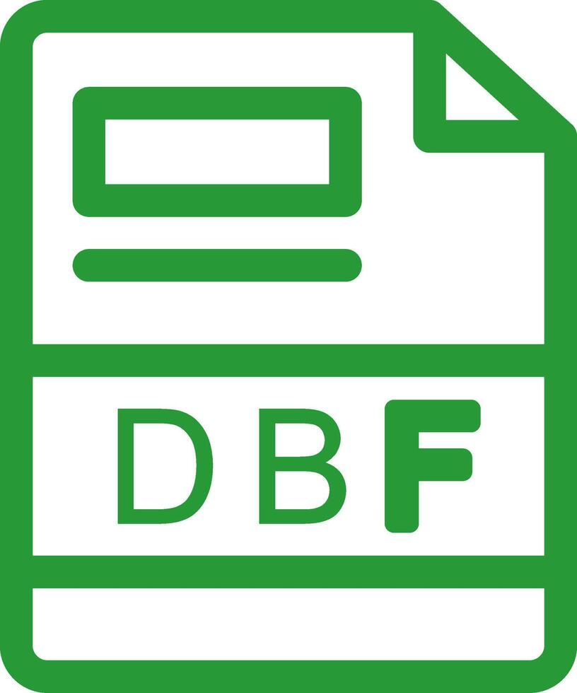 dbf creativo icono diseño vector