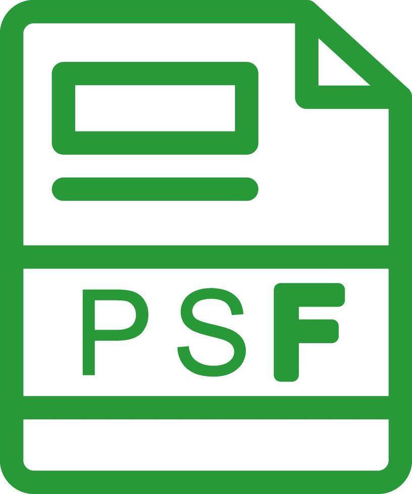 PSF Creative Icon Design vector