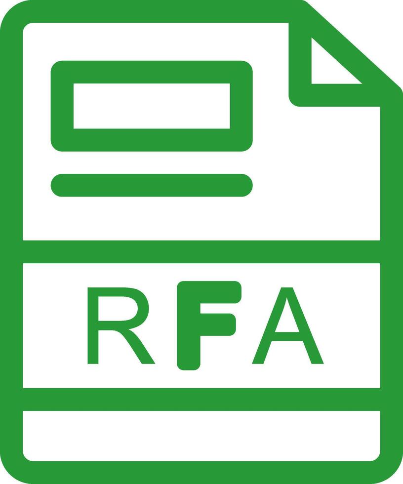 RFA Creative Icon Design vector