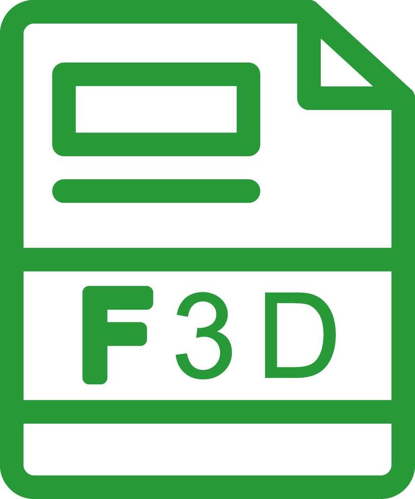 f3d creativo icono diseño vector