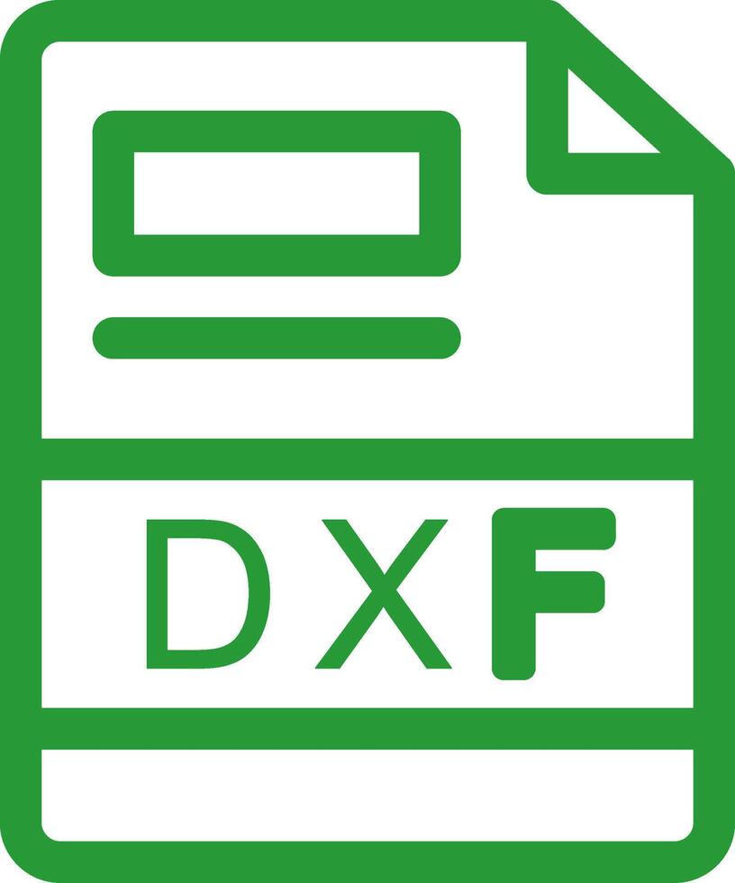 DXF Creative Icon Design vector