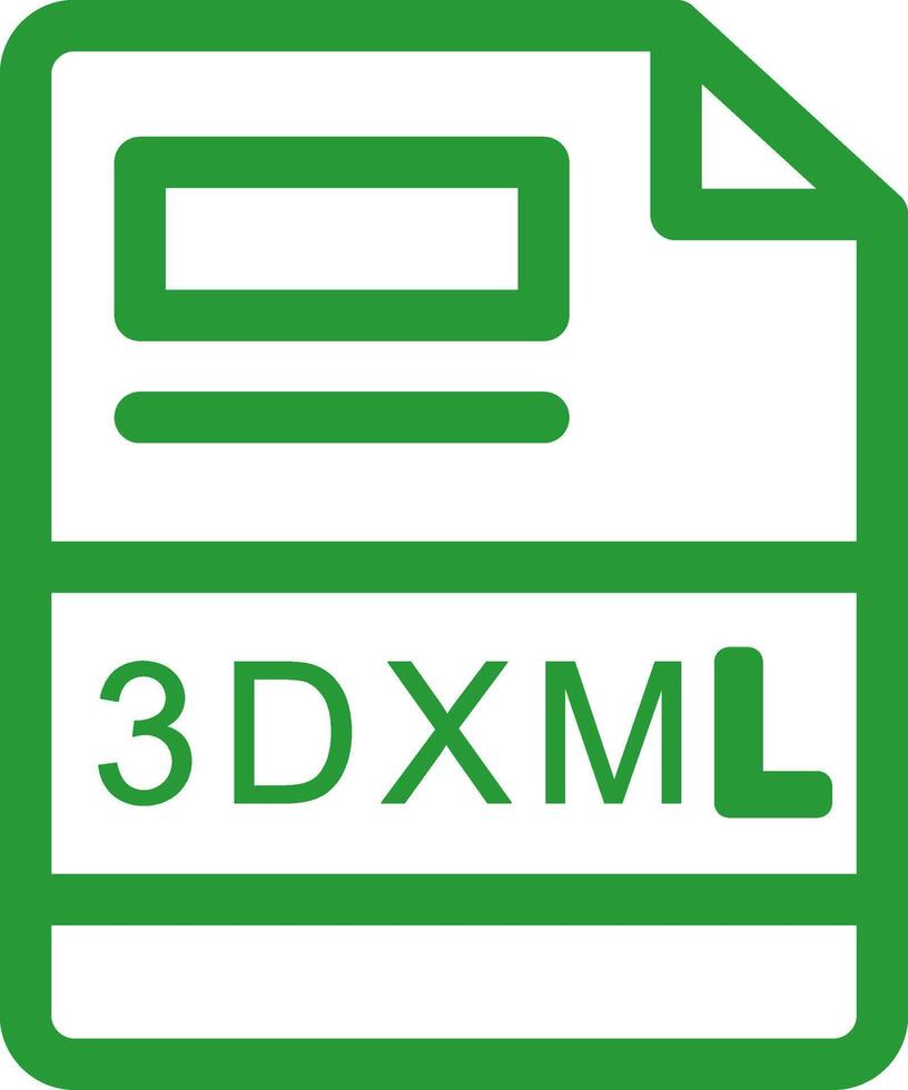 3DXML Creative Icon Design vector