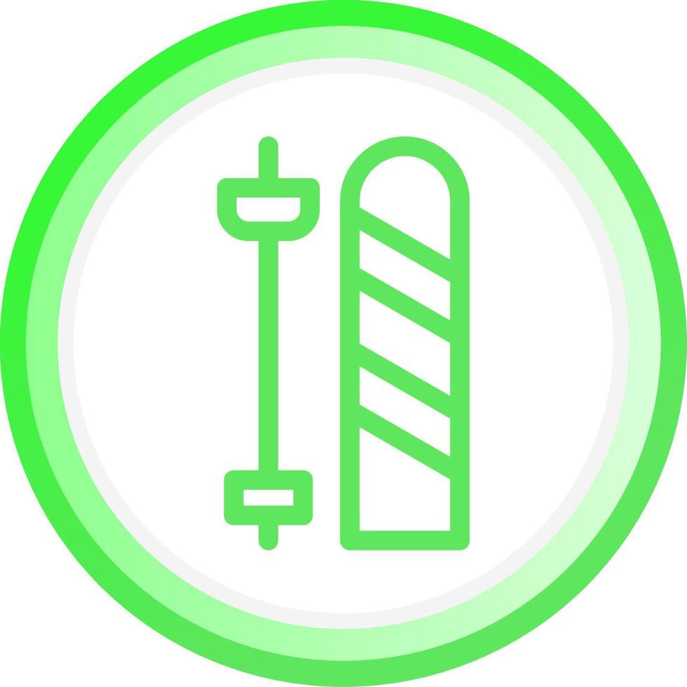 Skis Creative Icon Design vector