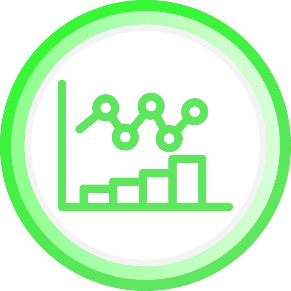 Bar Chart Creative Icon Design vector