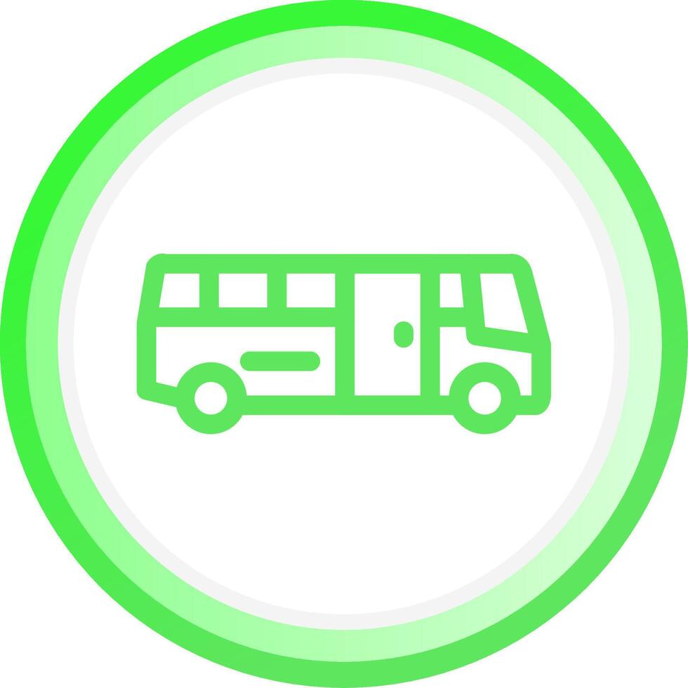 School Bus Creative Icon Design vector