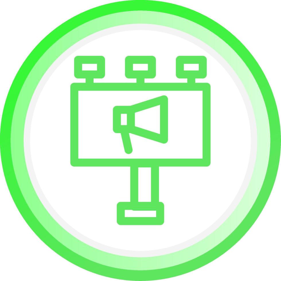Billboard Creative Icon Design vector