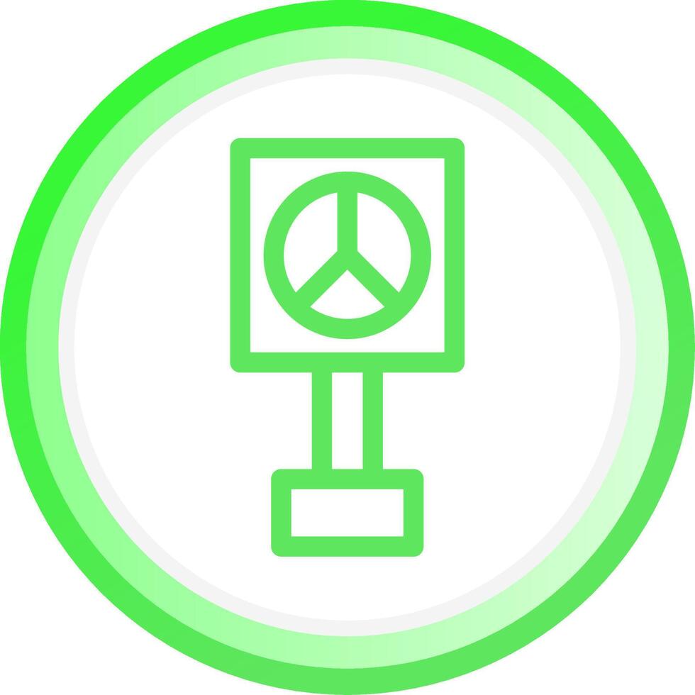 Peace Sign Creative Icon Design vector