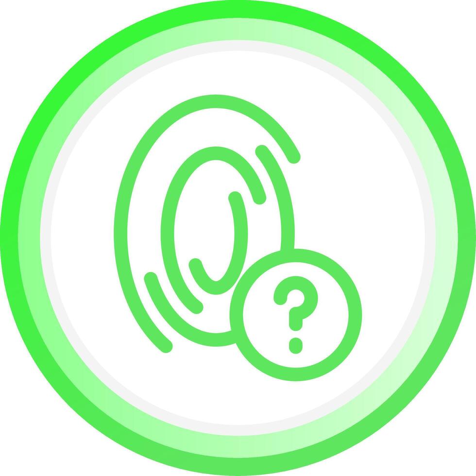 Fingerprint Creative Icon Design vector