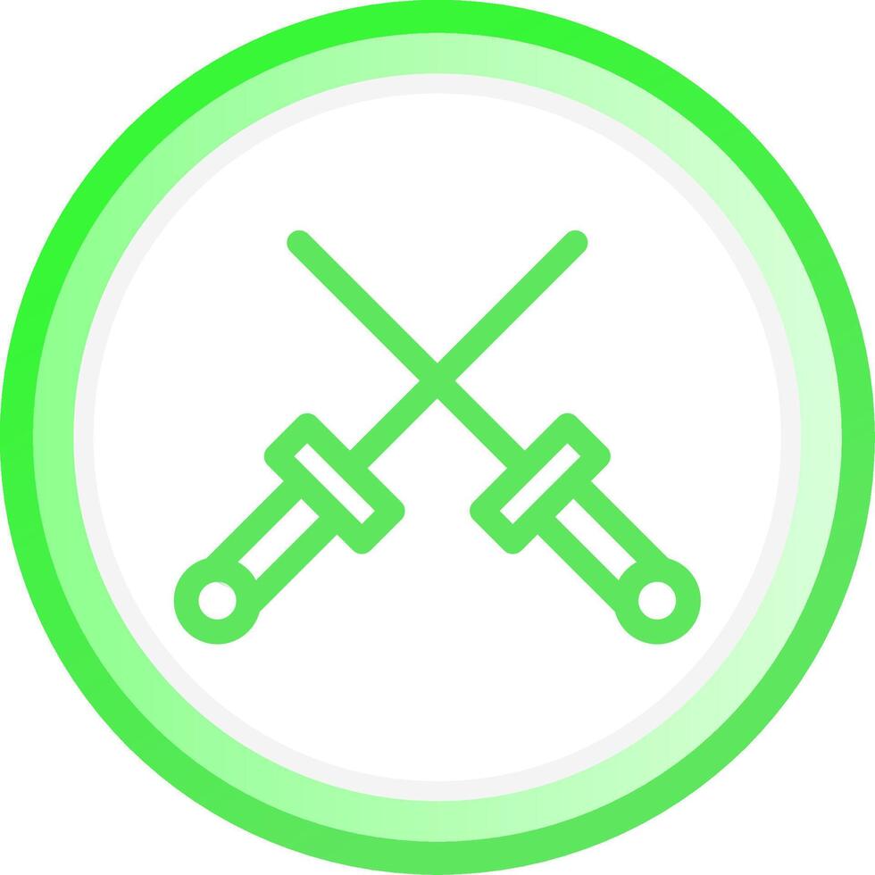 Fencing Creative Icon Design vector