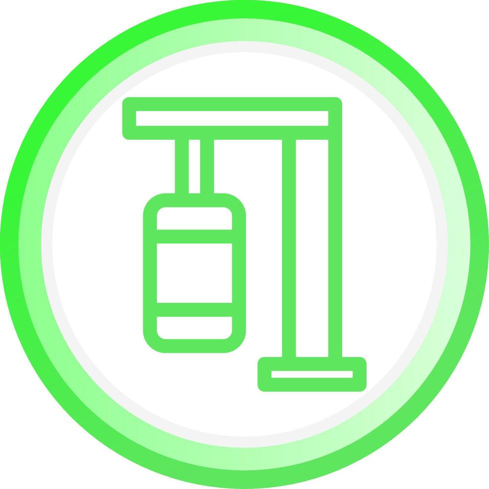 Punching Bag Creative Icon Design vector