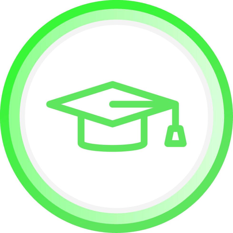 Graduation Cap Creative Icon Design vector