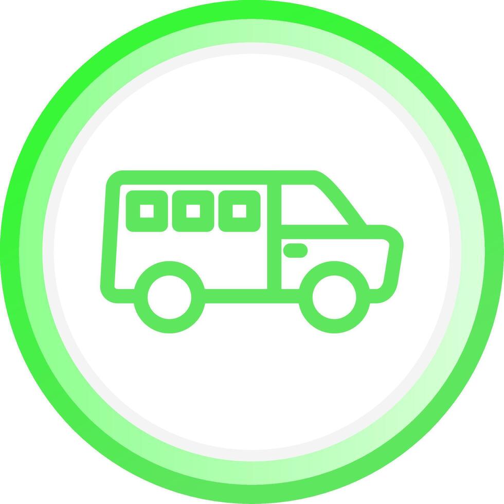 Minivan Creative Icon Design vector