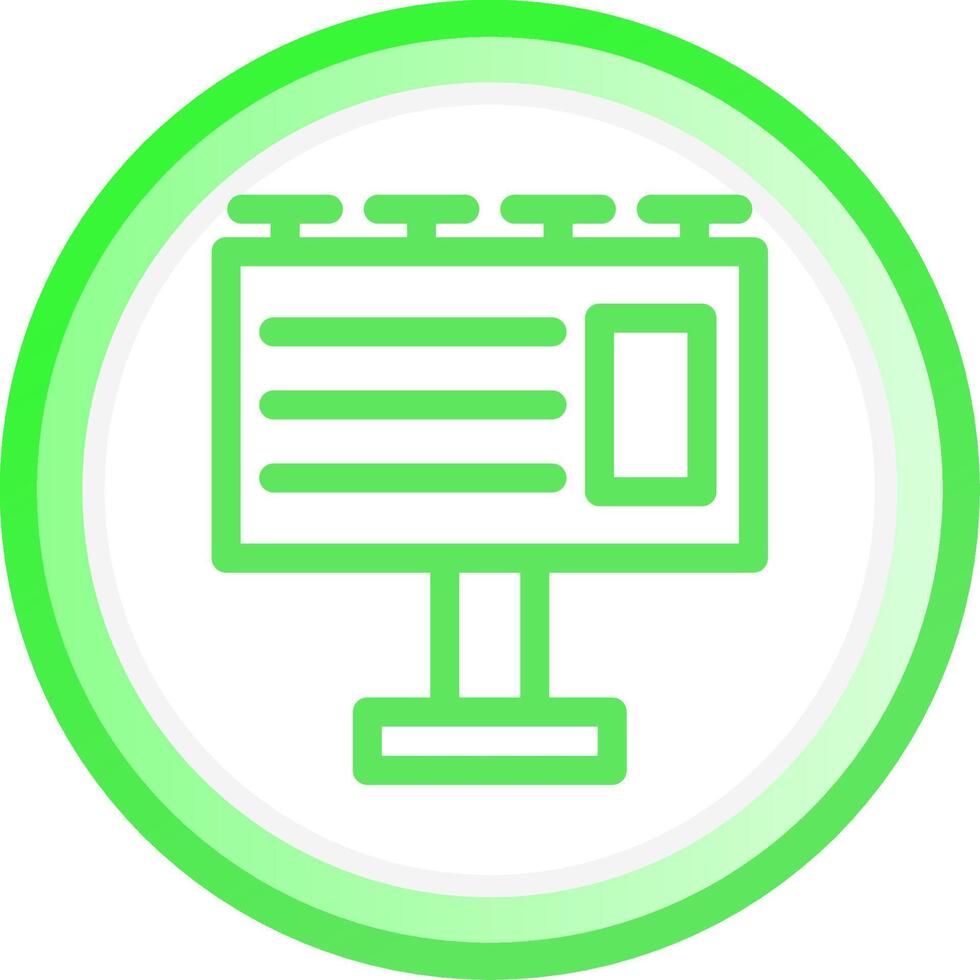 Billboard Creative Icon Design vector