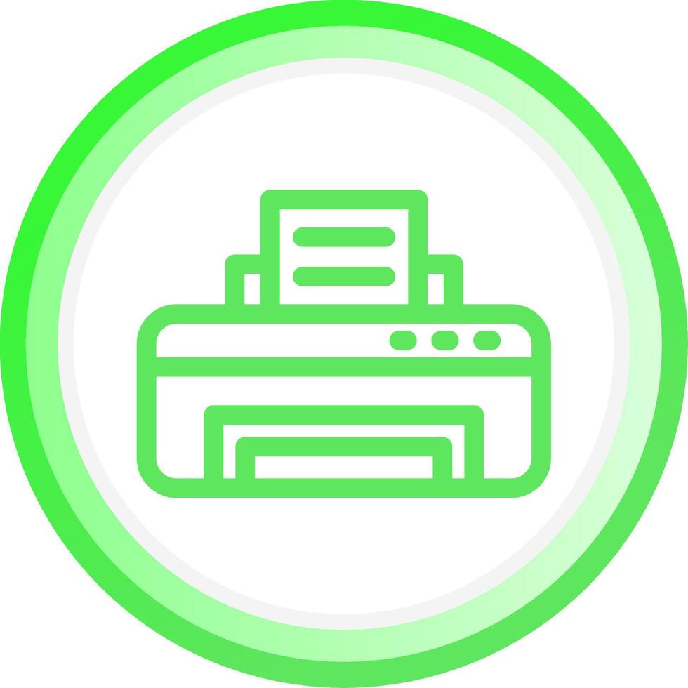 Printer Creative Icon Design vector