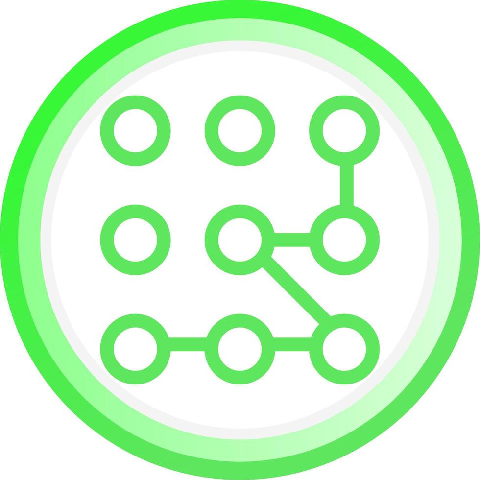 Pattern Lock Creative Icon Design vector