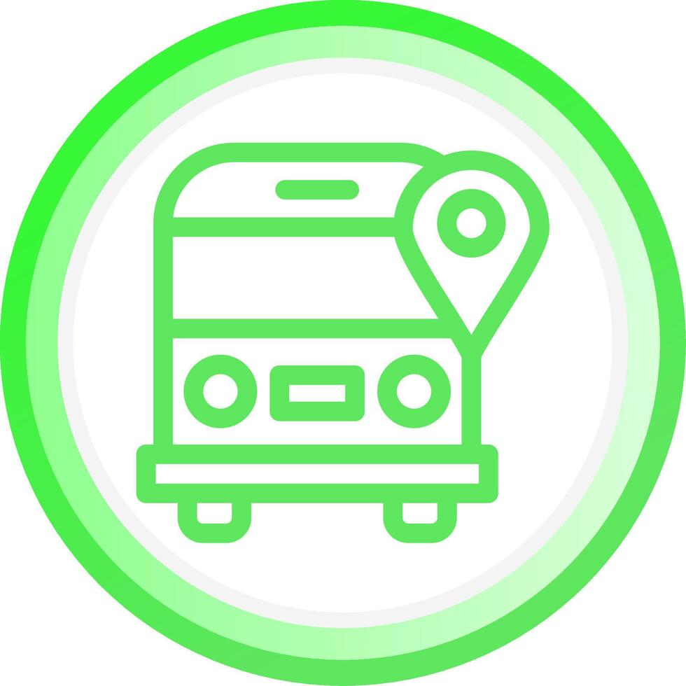 School Bus Creative Icon Design vector