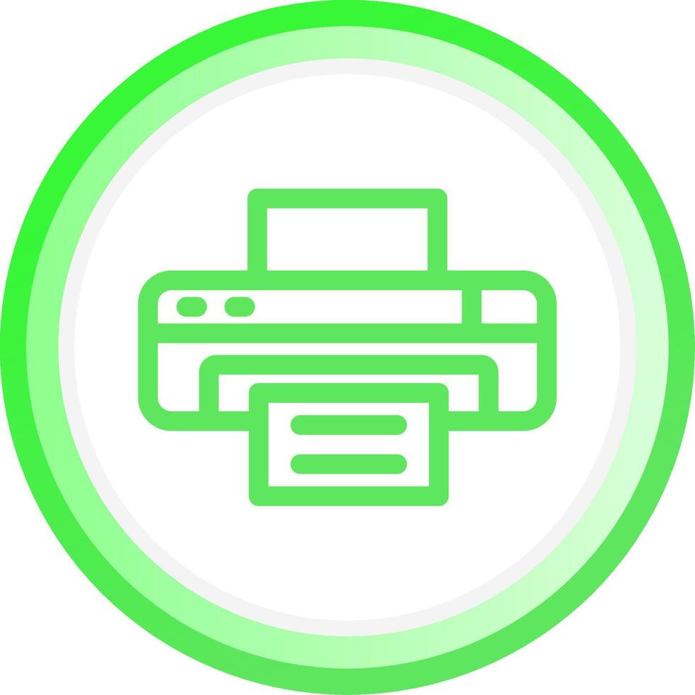 Printer Creative Icon Design vector