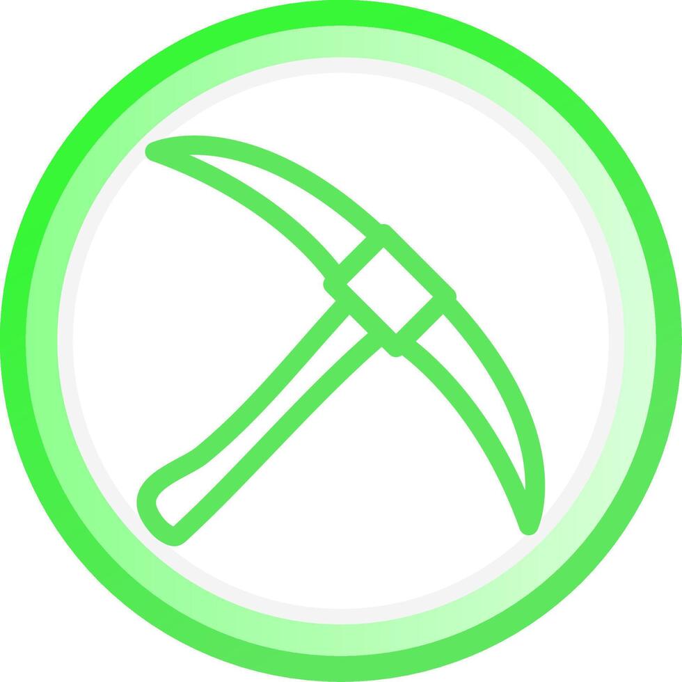 Pickaxe Creative Icon Design vector
