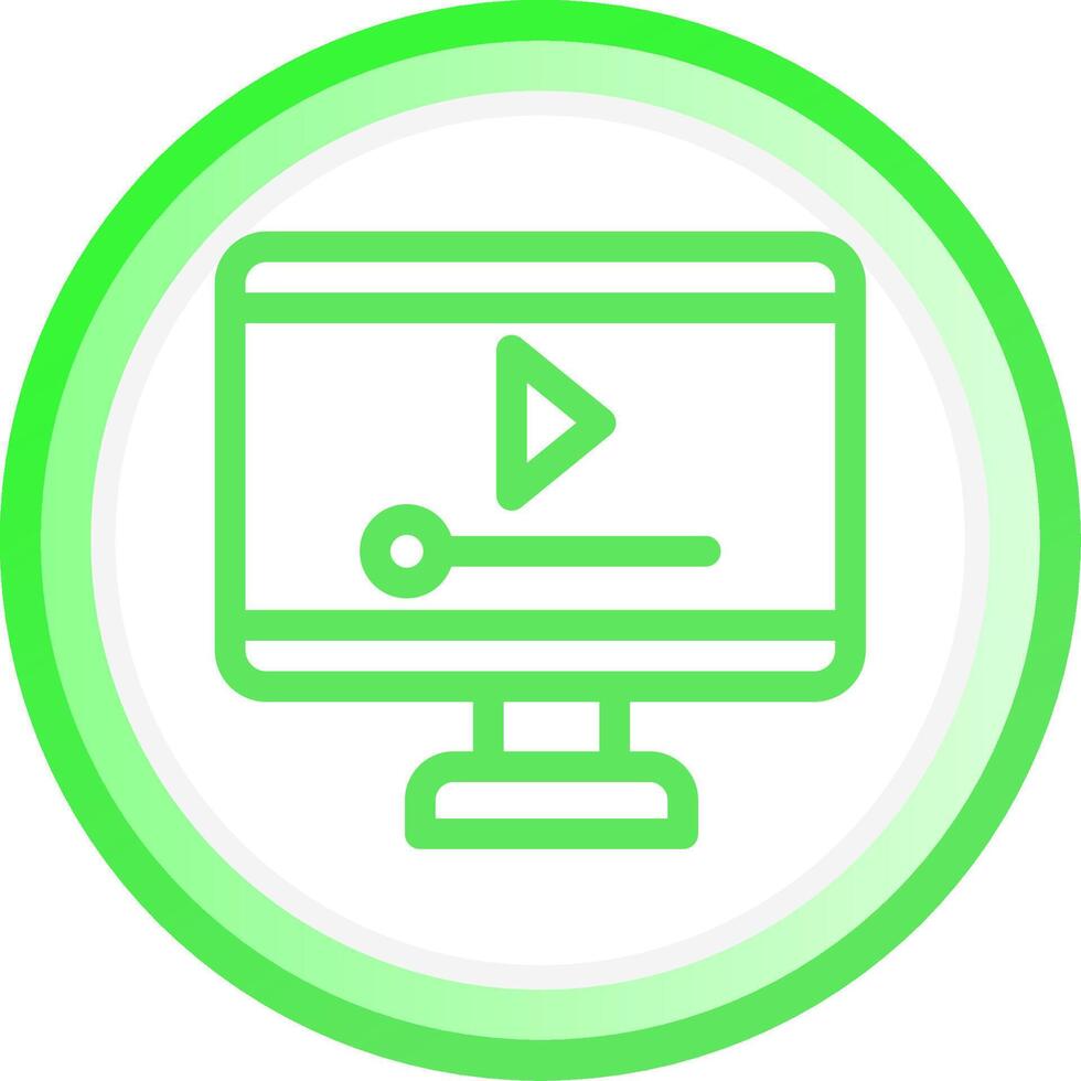 Video Player Creative Icon Design vector