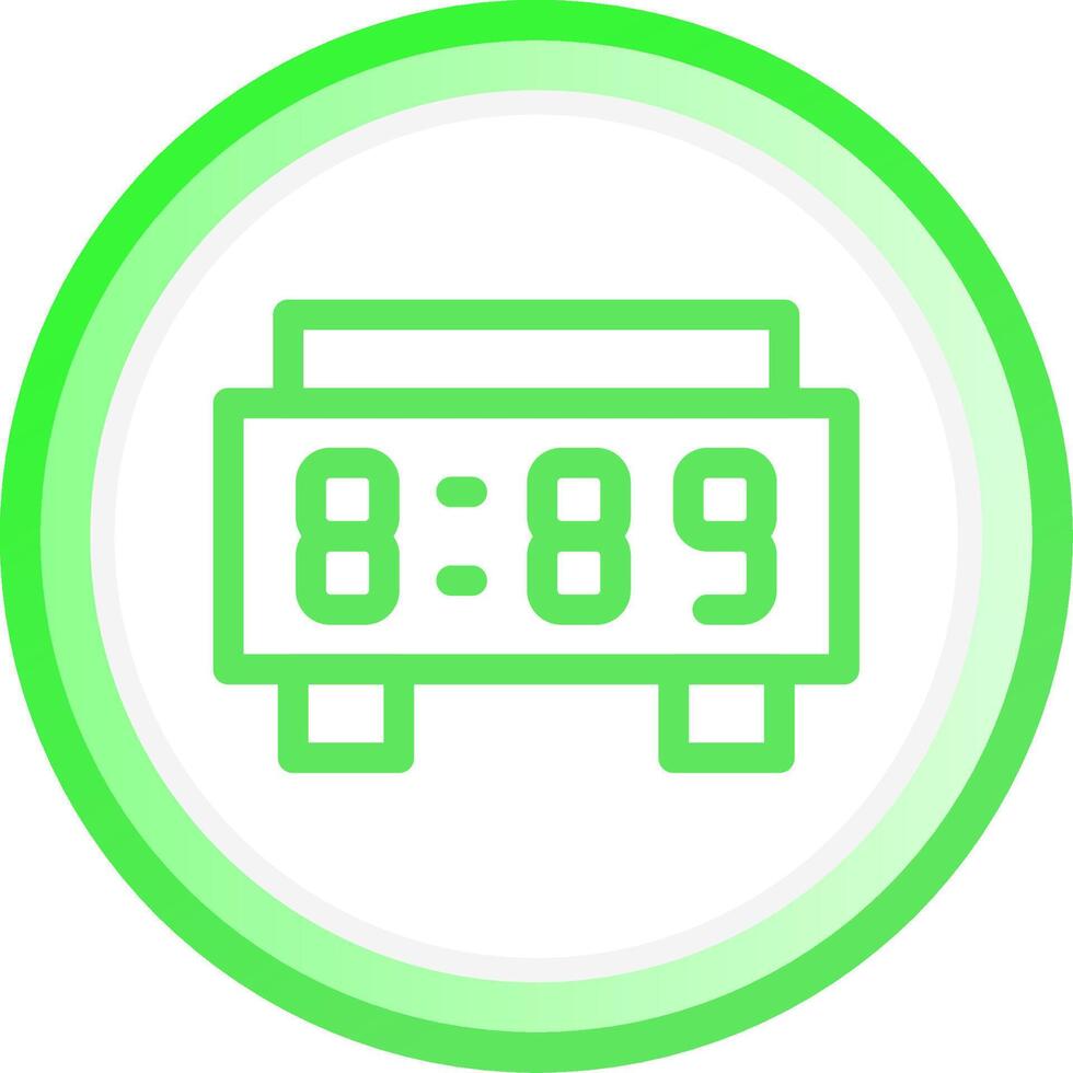 Digital Clock Creative Icon Design vector