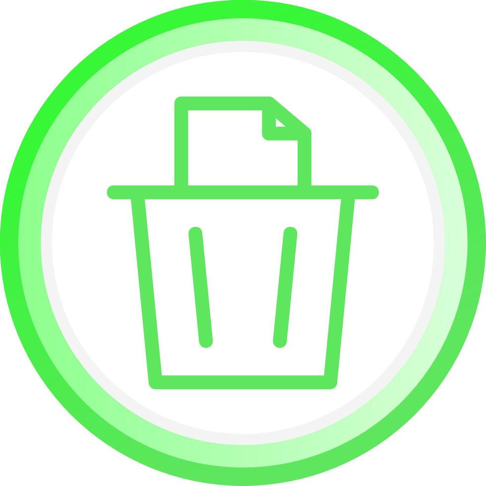 Paper Bin Creative Icon Design vector