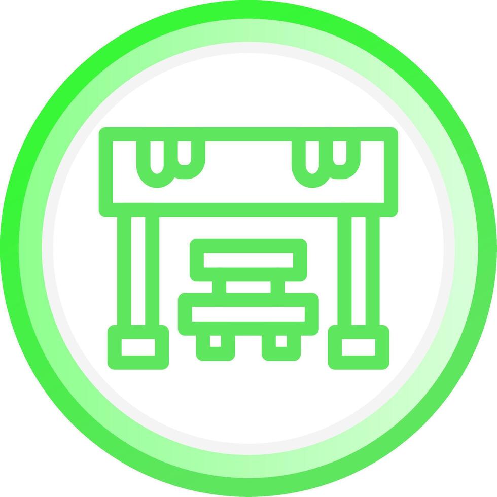 Bus Stop Creative Icon Design vector