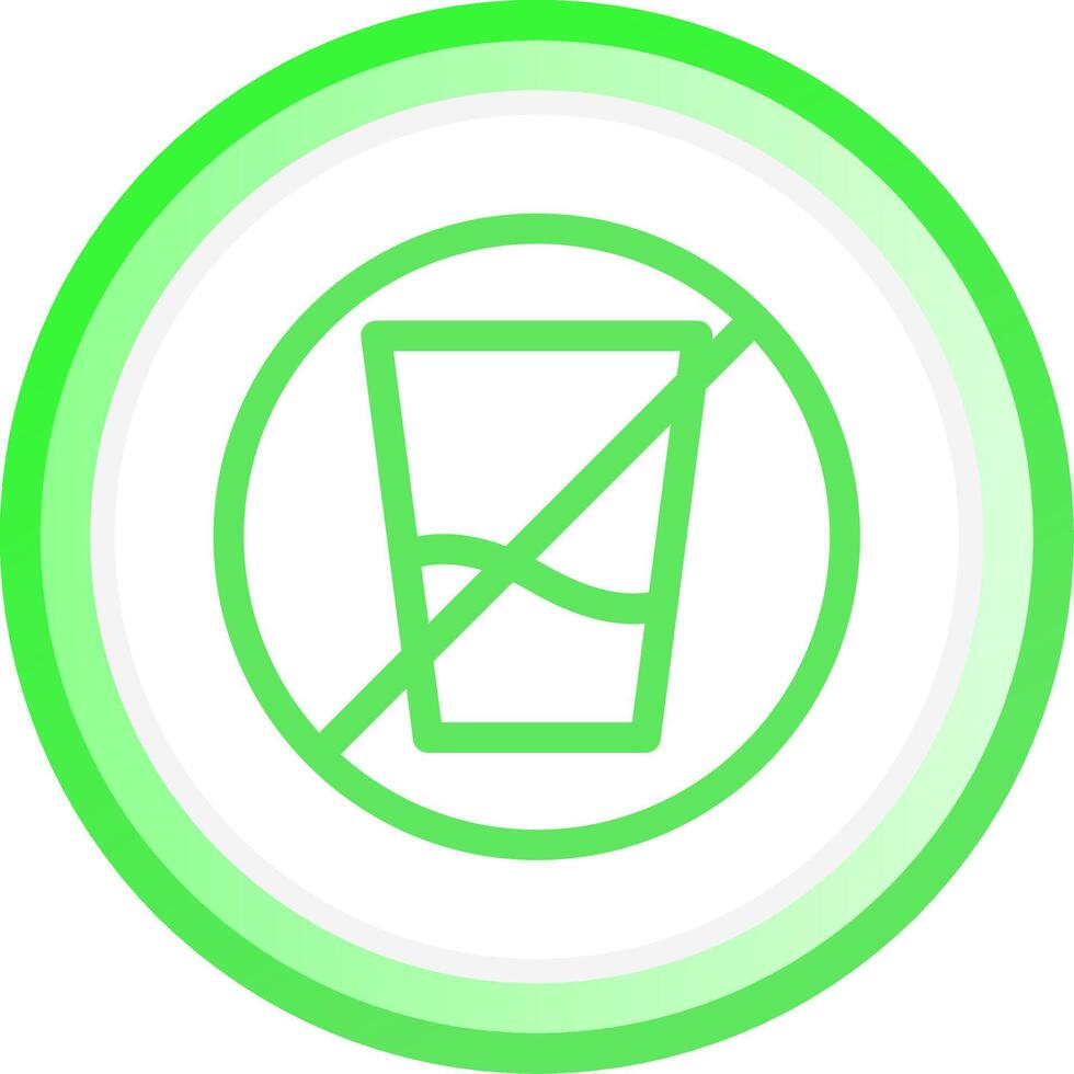 No Soft Drink Creative Icon Design vector