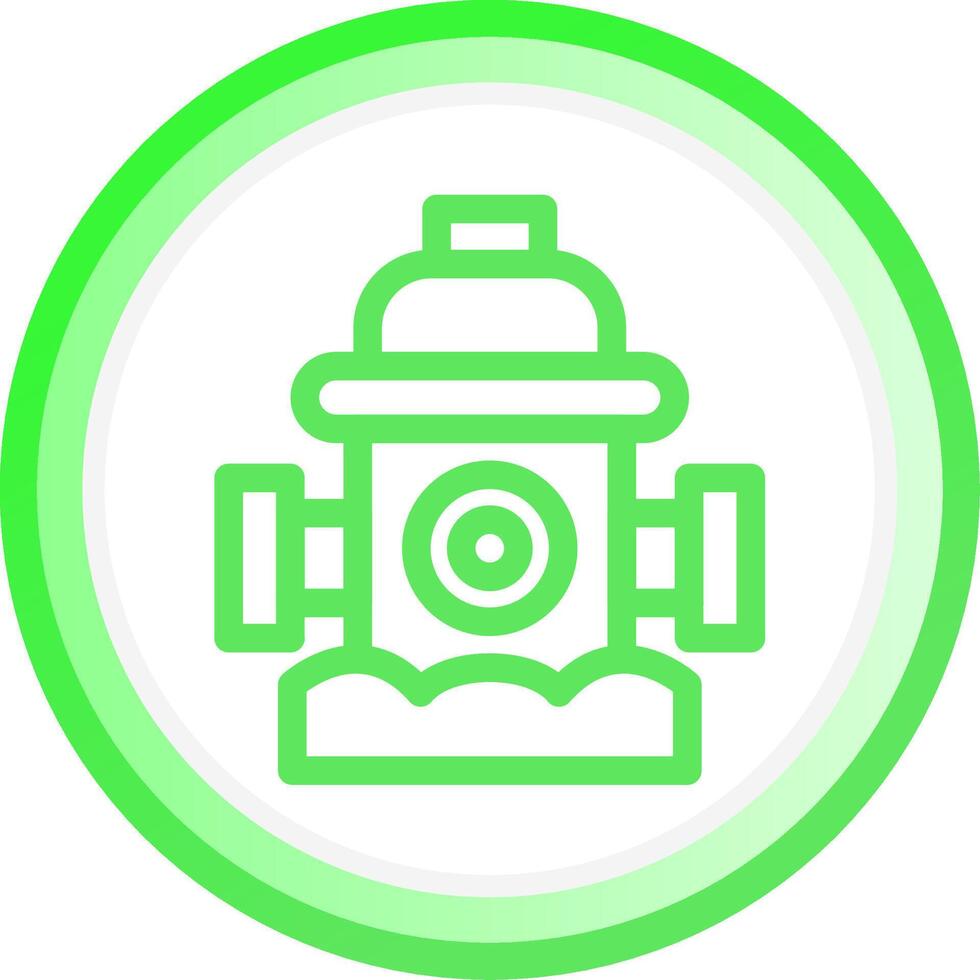 Fire Hydrant Creative Icon Design vector