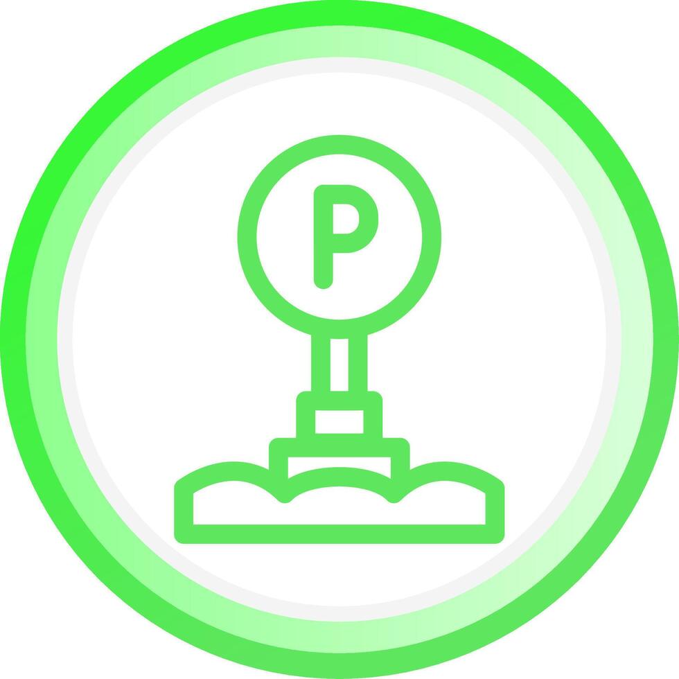 Parking Sign Creative Icon Design vector