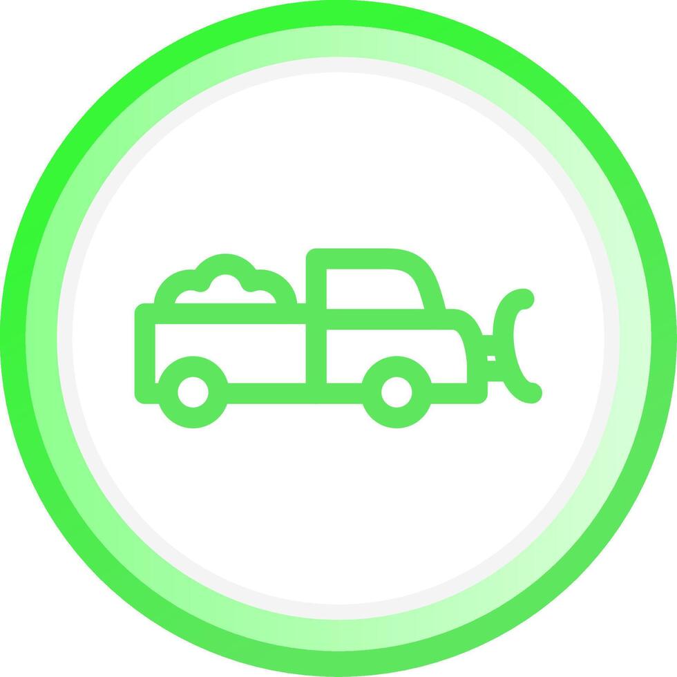 Snowplow Creative Icon Design vector